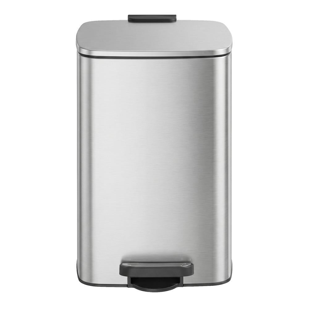 Trash Can, 8-Gallon Trash Bin, Stainless Steel Kitchen Garbage Can - image 66