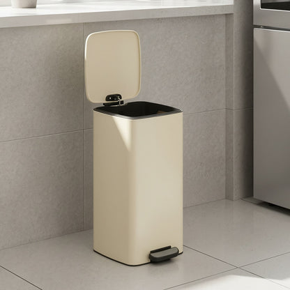 Trash Can, 8-Gallon Trash Bin, Stainless Steel Kitchen Garbage Can - image 21