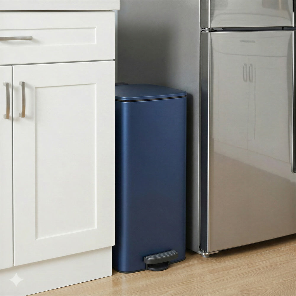 Trash Can, 8-Gallon Trash Bin, Stainless Steel Kitchen Garbage Can - image 31