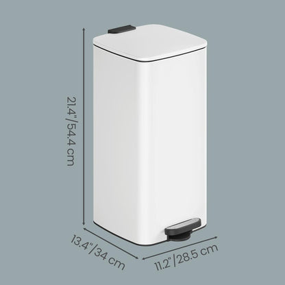 Trash Can, 8-Gallon Trash Bin, Stainless Steel Kitchen Garbage Can - image 36