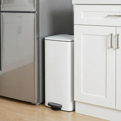 Trash Can, 8-Gallon Trash Bin, Stainless Steel Kitchen Garbage Can - image 40