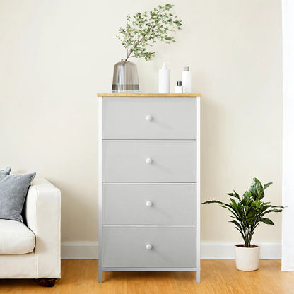 Fabric Dresser for Bedroom, with 4 Drawers, Metal Frame - image 3