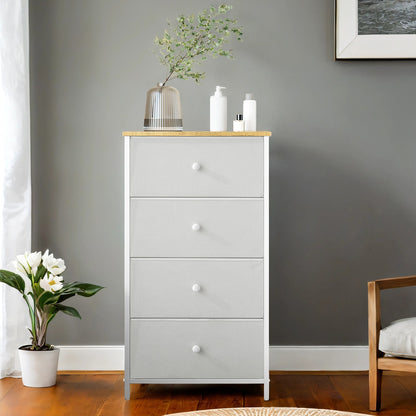 Fabric Dresser for Bedroom, with 4 Drawers, Metal Frame - image 4