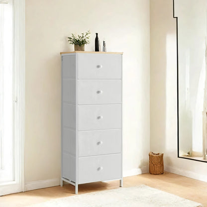 Fabric Dresser for Bedroom, with 4 Drawers, Metal Frame - image 8