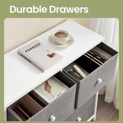 Dresser, 6-Drawer Fabric Storage Unit, Metal Frame - image 6