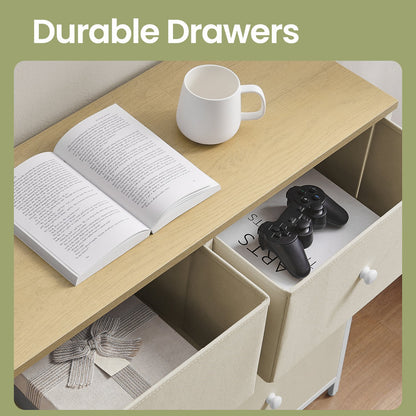 Dresser, 6-Drawer Fabric Storage Unit, Metal Frame - image 13