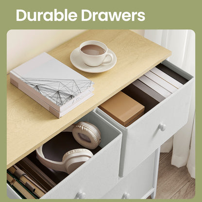 Dresser, 6-Drawer Fabric Storage Unit, Metal Frame - image 20