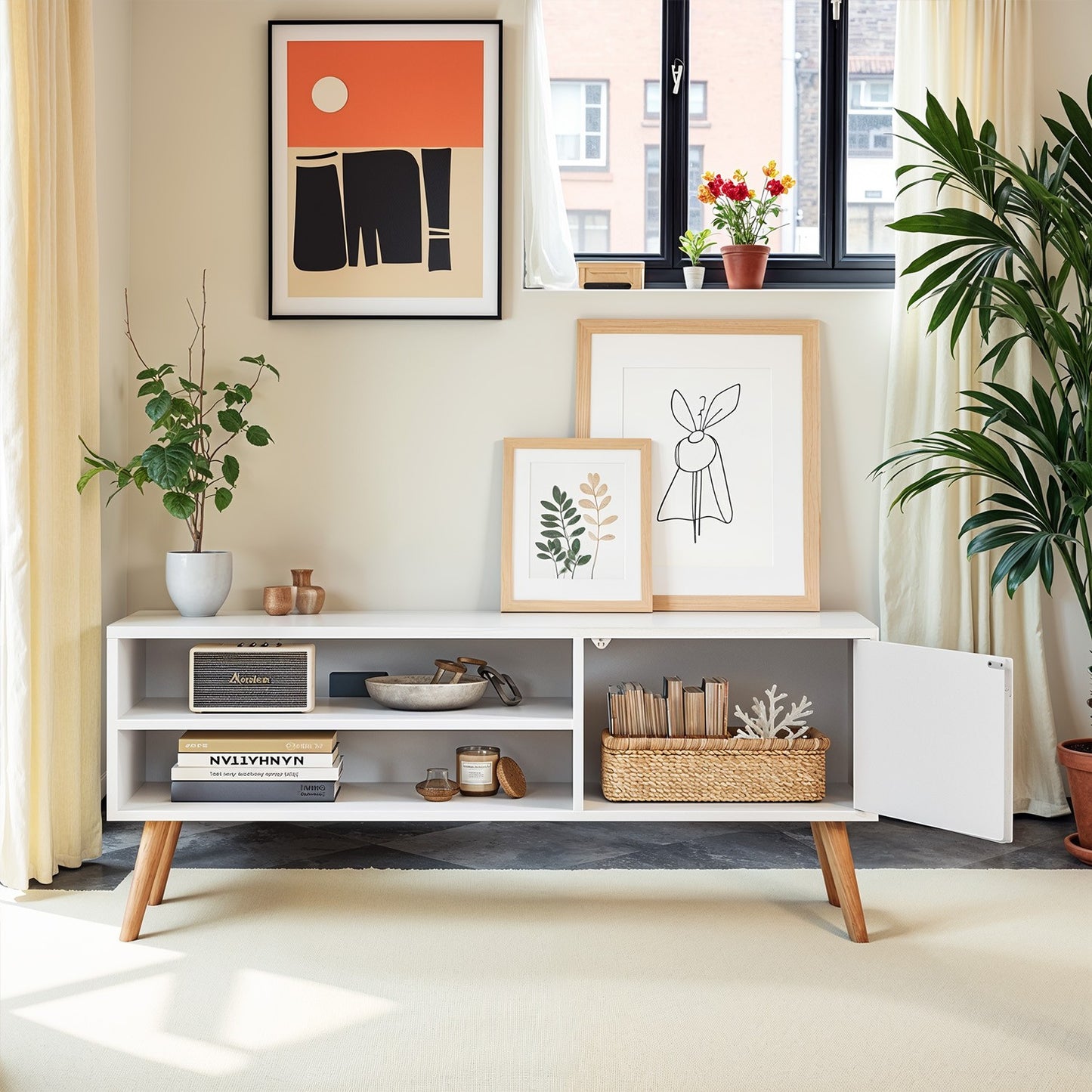 TV Stand Cabinet, for TVs up to 55 Inches - image 4