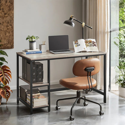 Home Office Computer Desk with 2 Shelves on Left or Right, 47.2-Inch Wide Writing Desk for Study - image 12