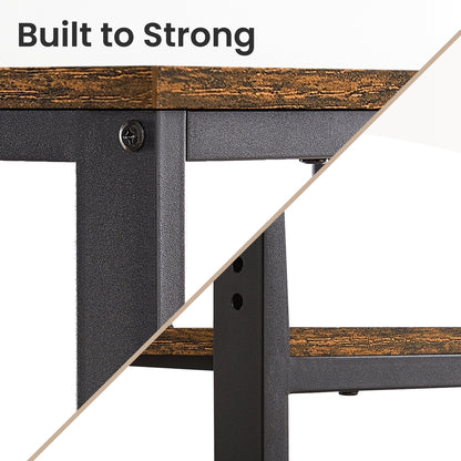 Home Office Computer Desk with 2 Shelves on Left or Right, 47.2-Inch Wide Writing Desk for Study - image 8