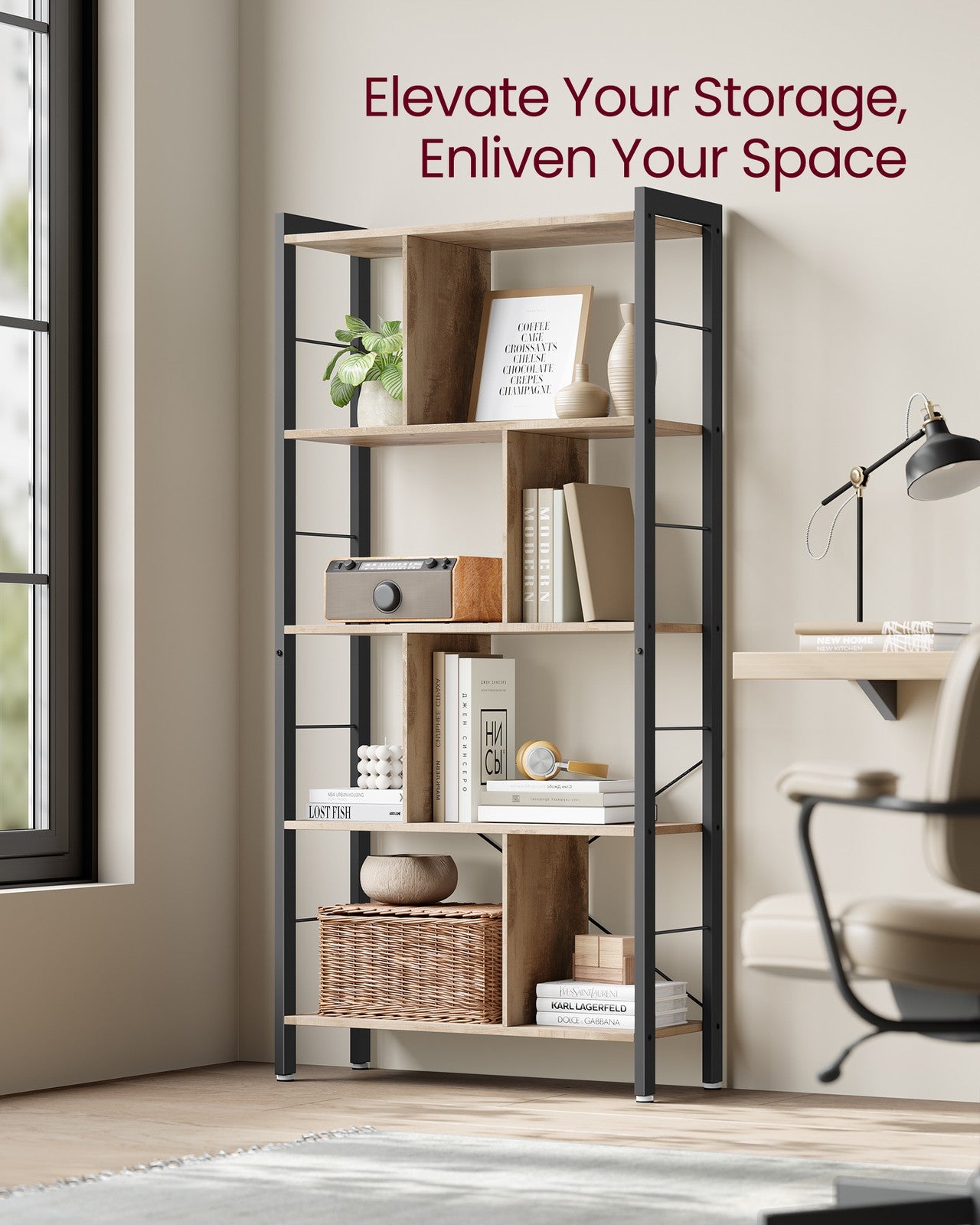 Large 4-Tier Bookcase - image 13