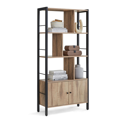 Large Bookcase with Doors and 4 Shelves - image 7
