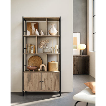 Large Bookcase with Doors and 4 Shelves - image 9
