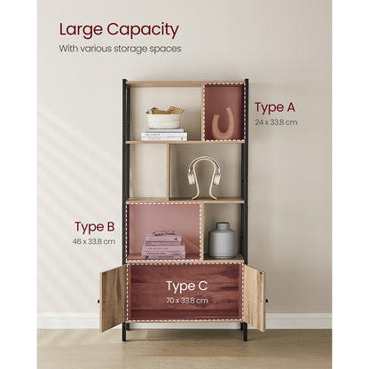 Large Bookcase with Doors and 4 Shelves - image 12