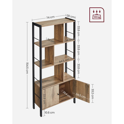 Large Bookcase with Doors and 4 Shelves - image 14