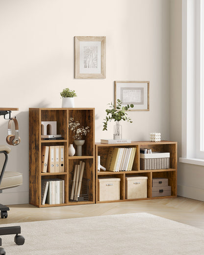 White 5-Grid Bookcase - image 30