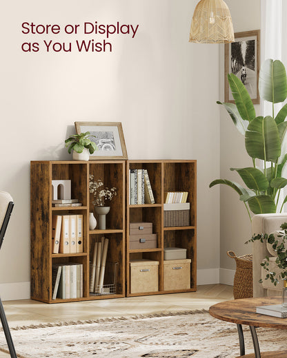 White 5-Grid Bookcase - image 31