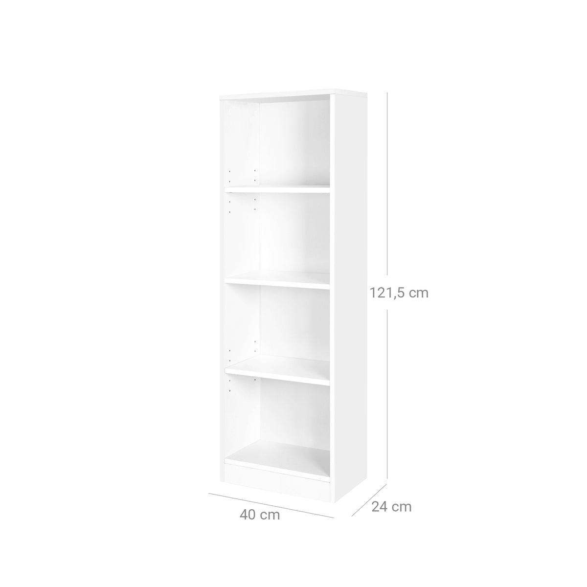 4 Tier Wooden Bookcase - image 6