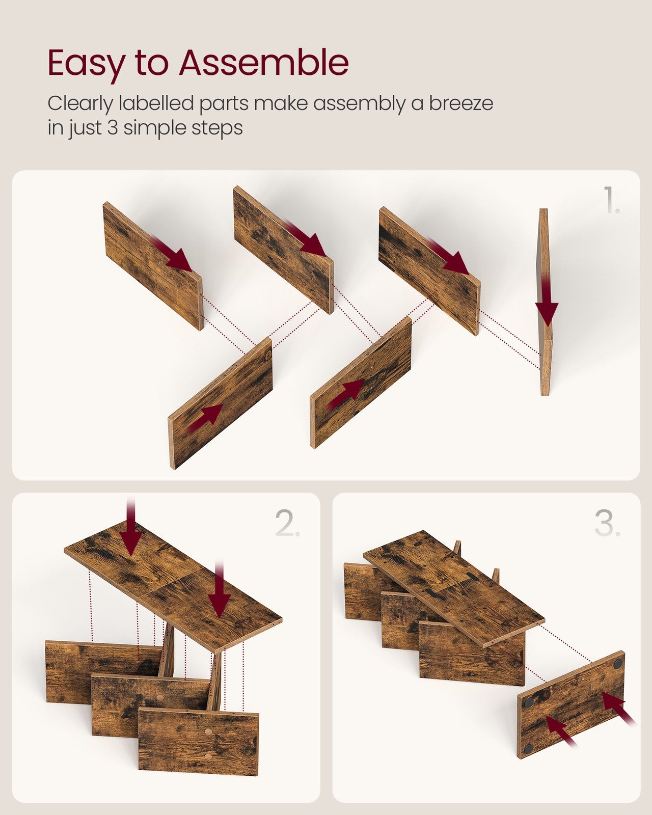 5-Tier Tree Bookshelf with Wooden Shelves Cloud White - image 14
