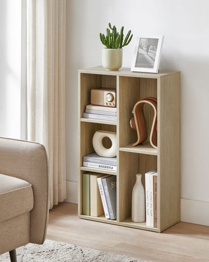 Wooden 5-Grid Bookcase - image 3