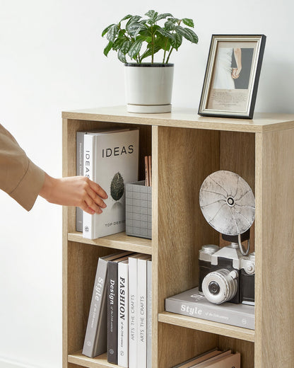 Wooden 5-Grid Bookcase - image 6
