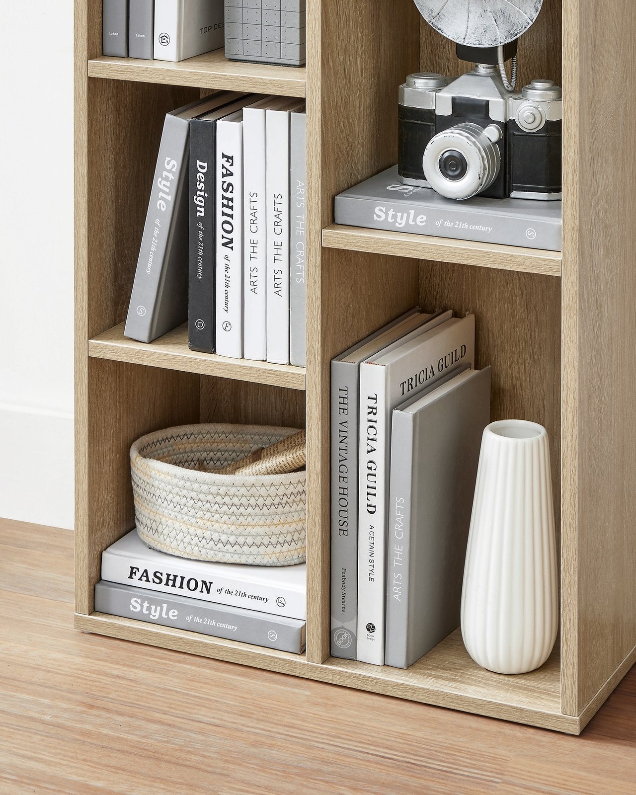 Wooden 5-Grid Bookcase - image 7