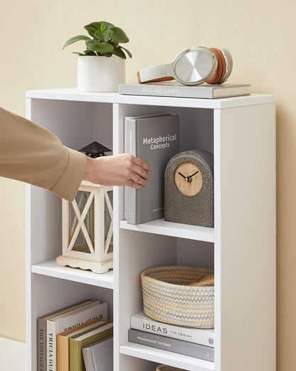 White 5-Grid Bookcase - image 7