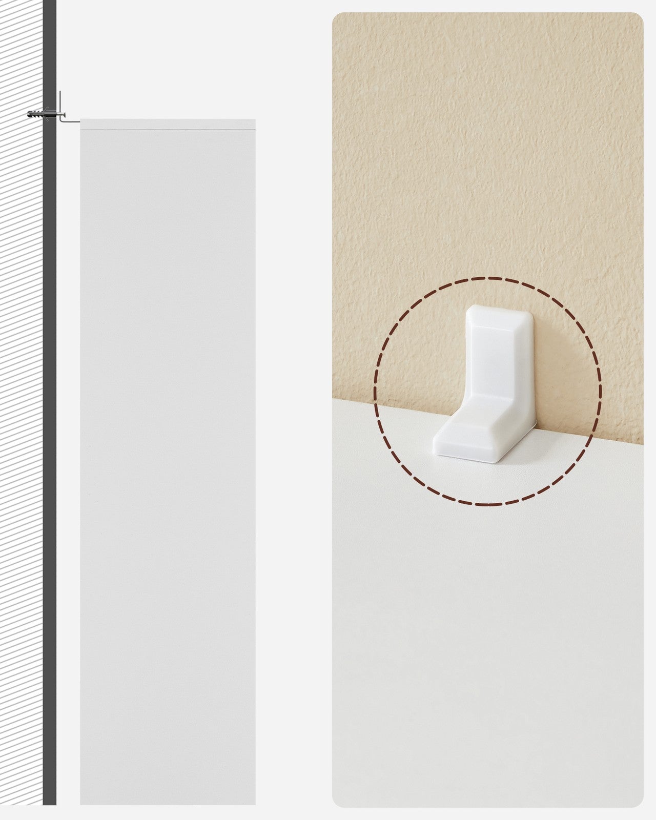 White 5-Grid Bookcase - image 9