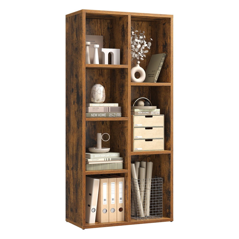 White 5-Grid Bookcase - image 21
