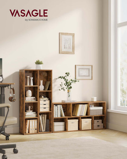 White 5-Grid Bookcase - image 23