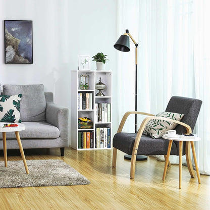 White 5-Grid Bookcase - image 15