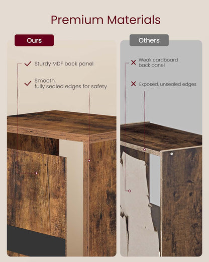 3-Tier cube bookshelf with open shelves - image 5