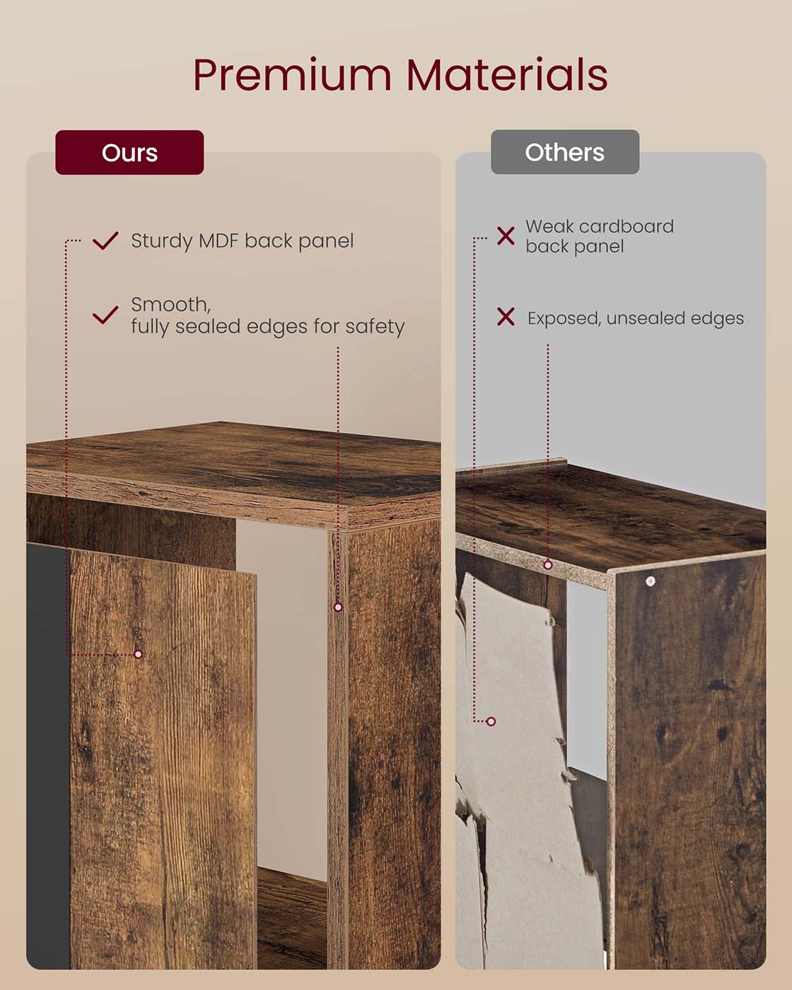 3-Tier cube bookshelf with open shelves - image 11