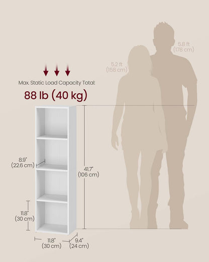 3-Tier cube bookshelf with open shelves - image 12
