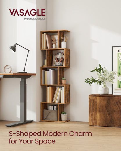 Bookshelf with cube shelves and room divider storage - image 8