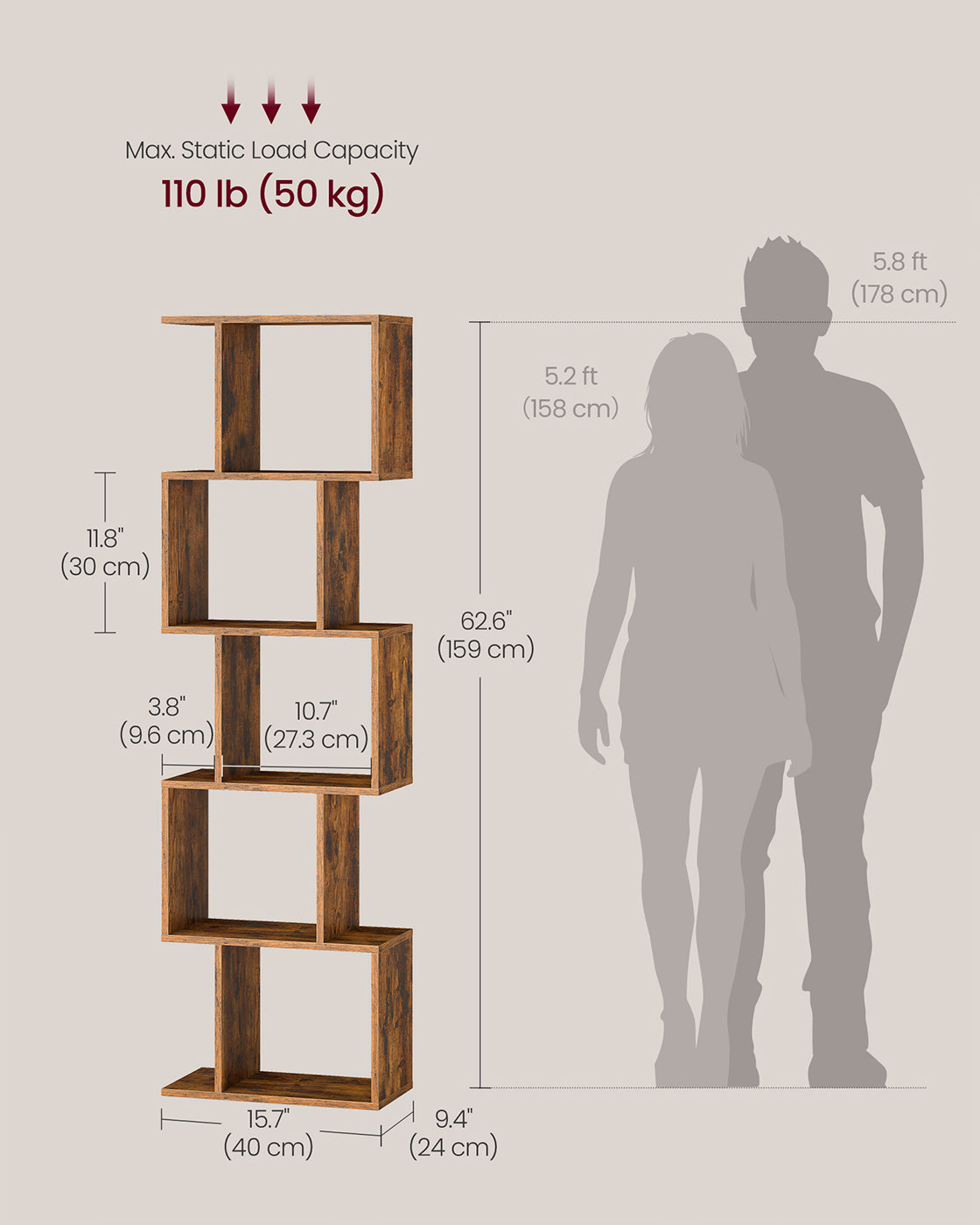 Bookshelf with cube shelves and room divider storage - image 11