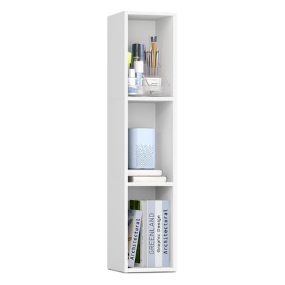 3-Tier cube bookshelf with open shelves - image 1