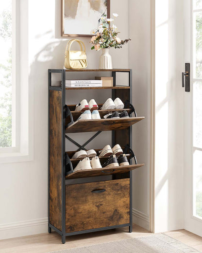 Shoe Cabinet With 3 Flip Doors - image 3