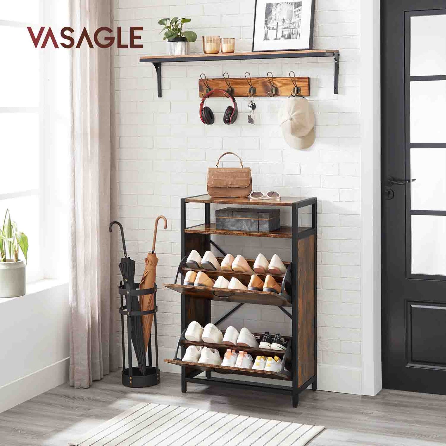 Shoe Cabinet With 3 Flip Doors - image 24