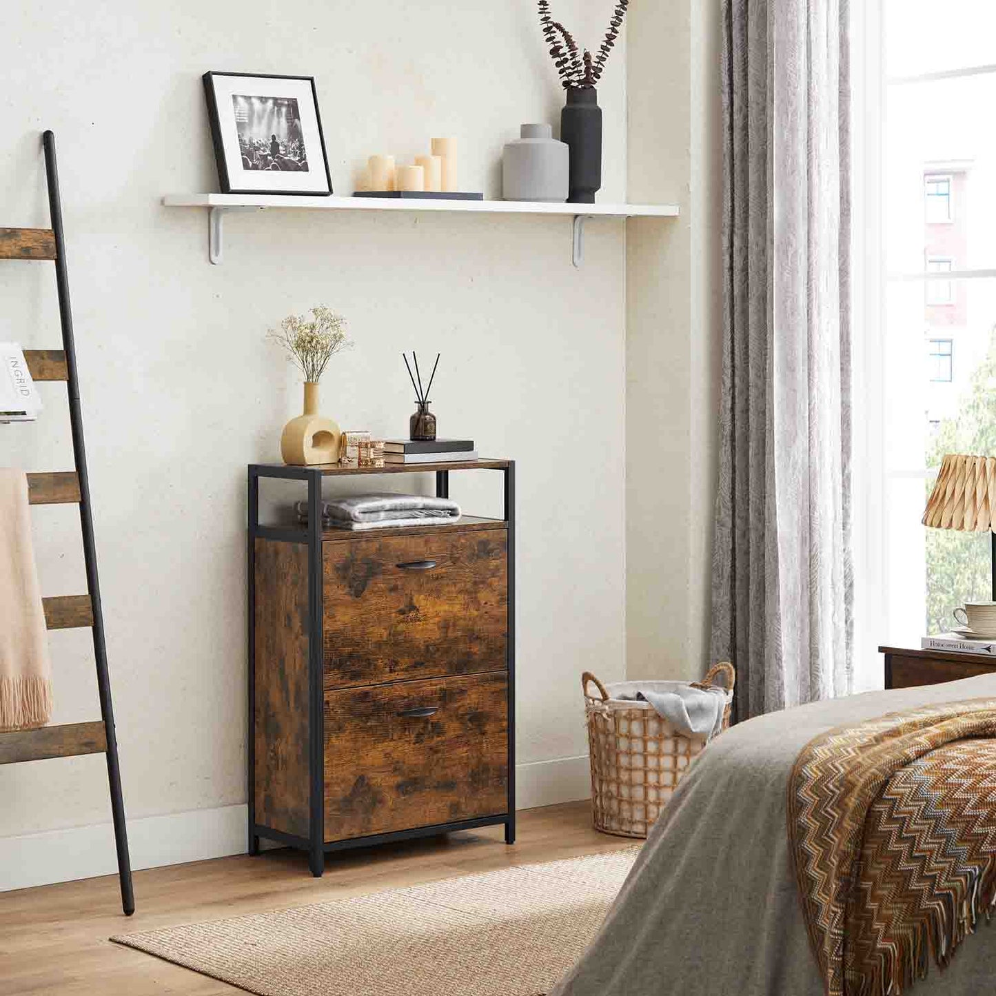 Shoe Cabinet With 3 Flip Doors - image 25