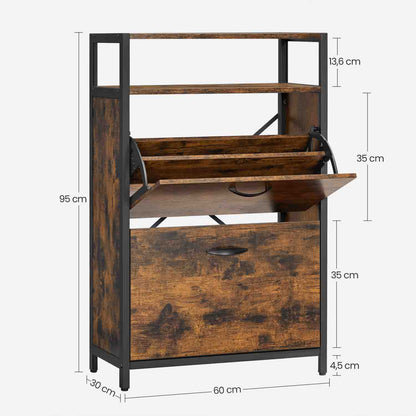 Shoe Cabinet With 3 Flip Doors - image 29