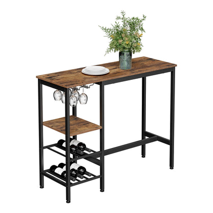 Dining Table with Wine Glass Holder - image 1