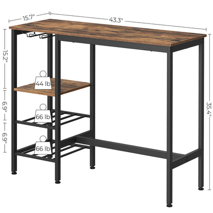 Dining Table with Wine Glass Holder - image 6