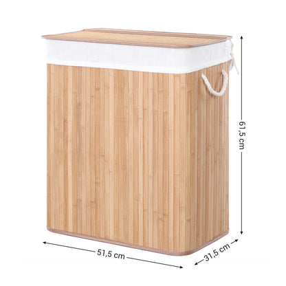 Bamboo Laundry Hamper with Removable Lid - image 8