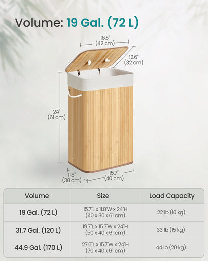 Bamboo Laundry Hamper - image 6