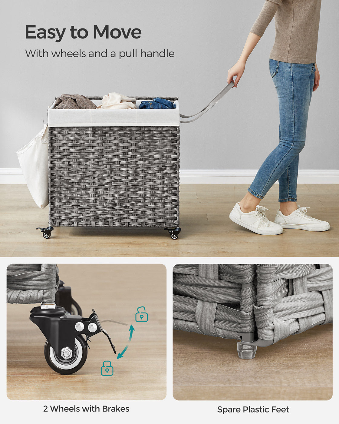Laundry Hamper with Removable Bag - image 15