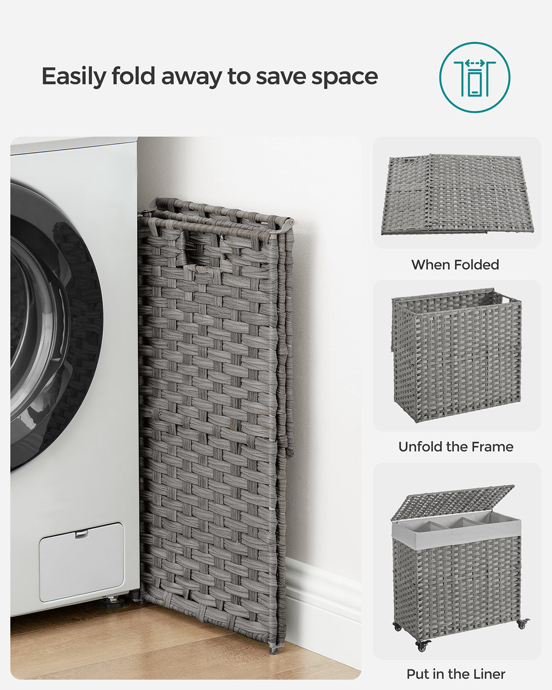 Laundry Hamper with Removable Bag - image 20