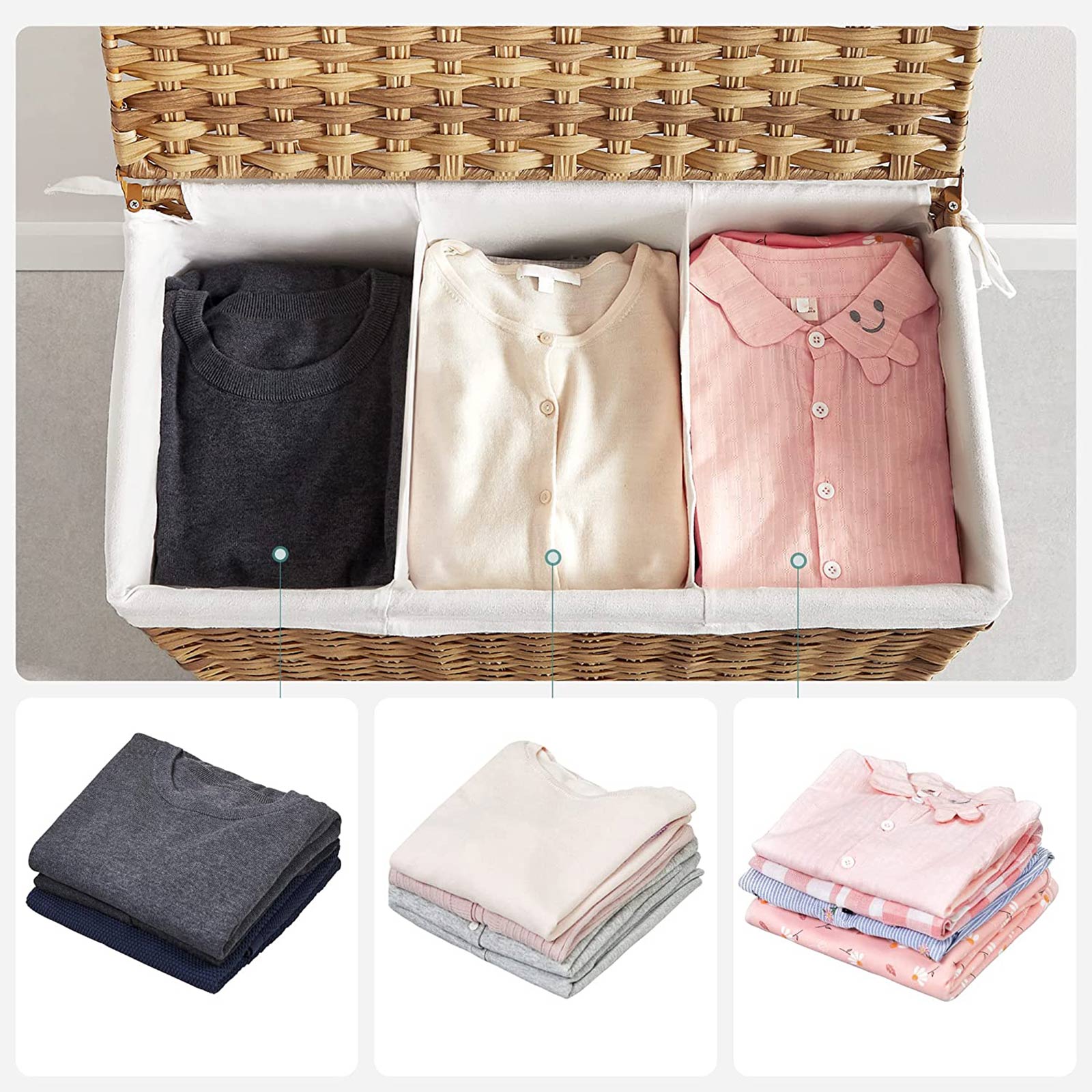 Laundry Hamper with Removable Bag - image 7