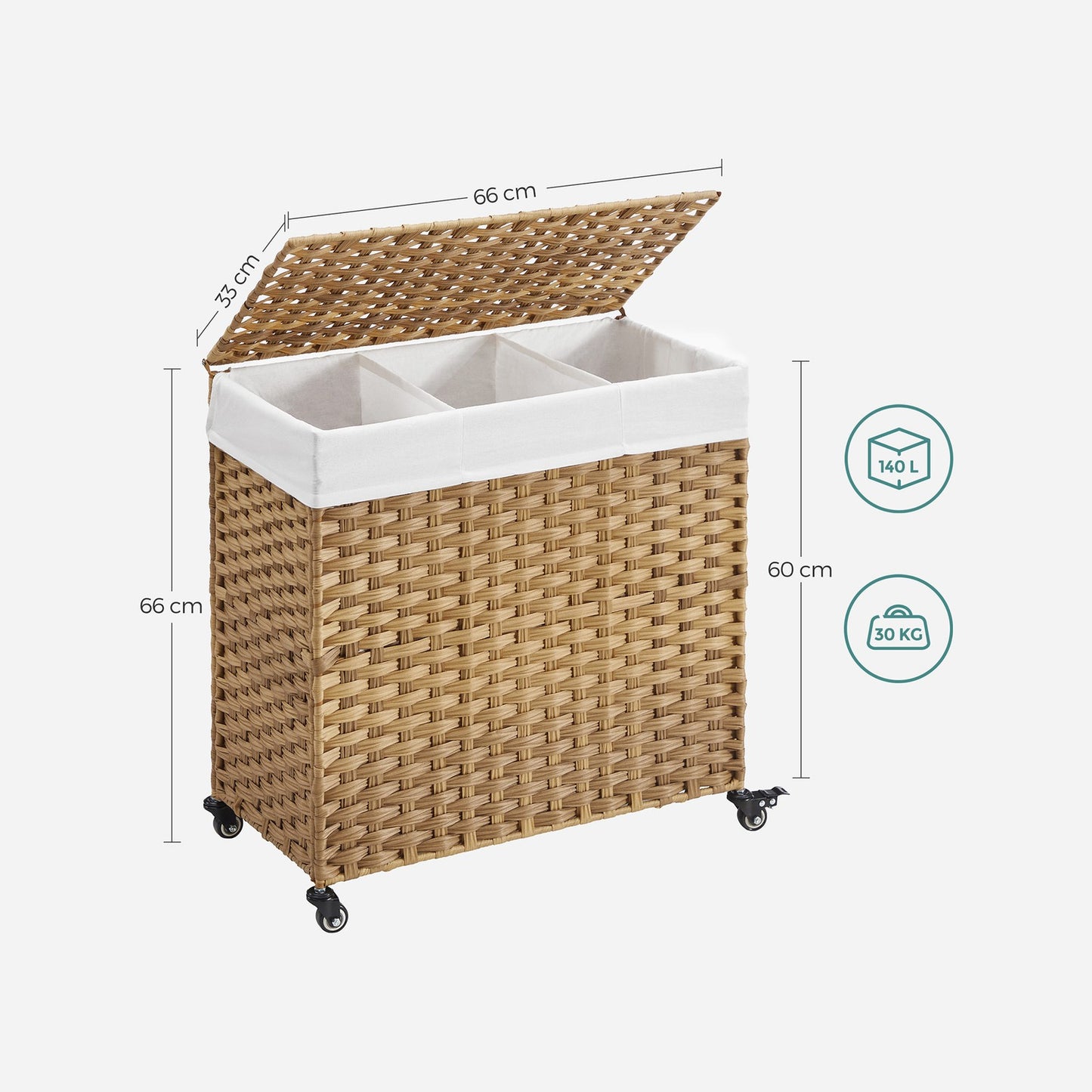 Laundry Hamper with Removable Bag - image 9