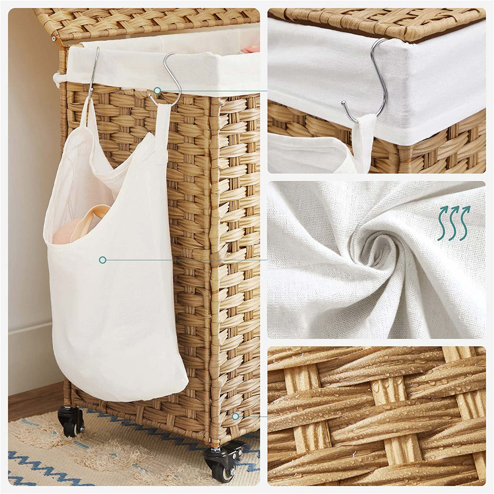 Laundry Hamper with Removable Bag - image 10